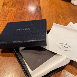 Prada box for a wallet. Just box.